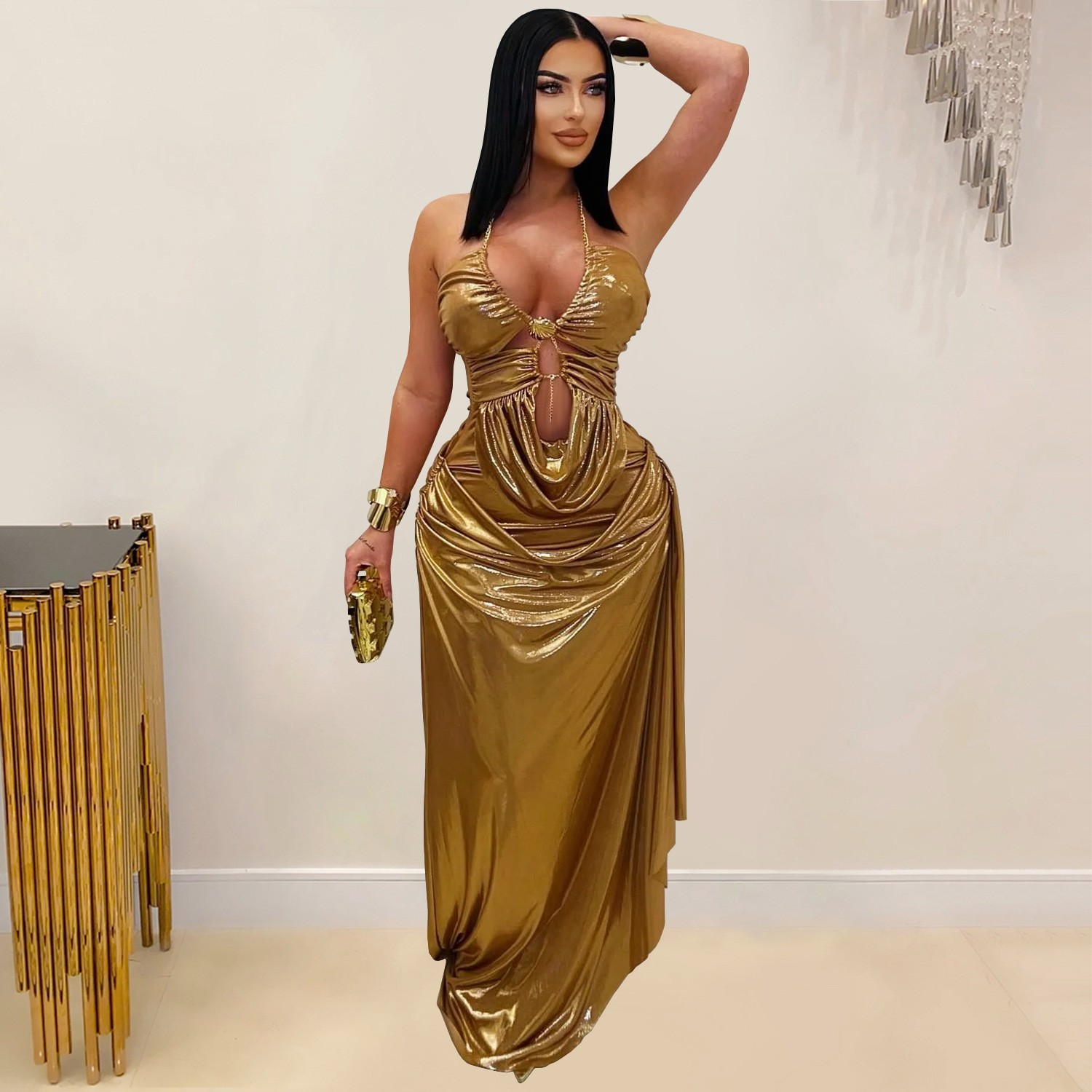 Вечернее платье для гостей на  – обзор и цена Maxi Dress Halter