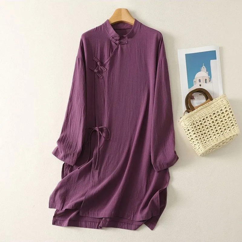 Женское льняное платье-туника  – обзор и цена Linen Dress Wrap