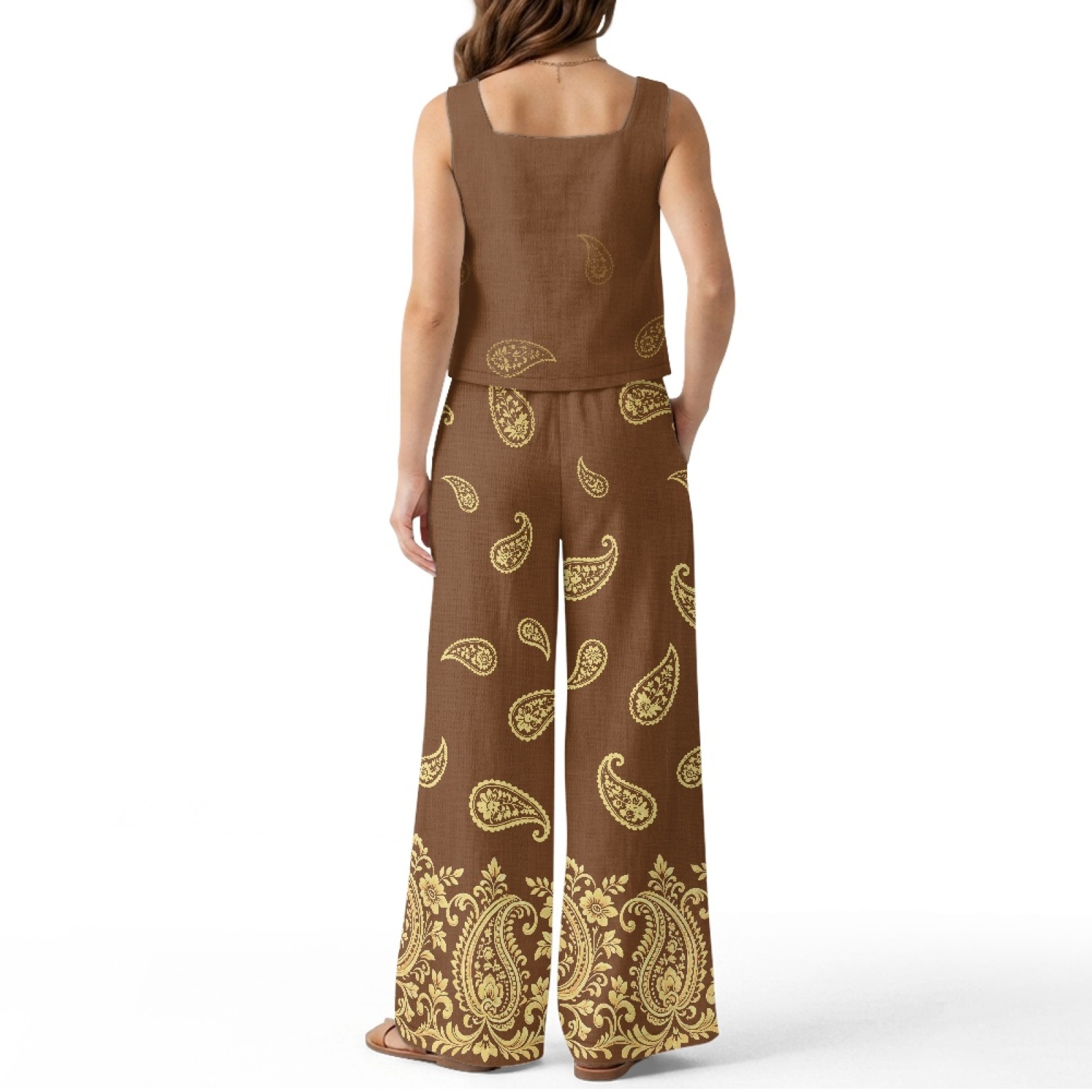 INSTANTARTS Женский льняной ко – обзор и цена Linen Pant Wide
