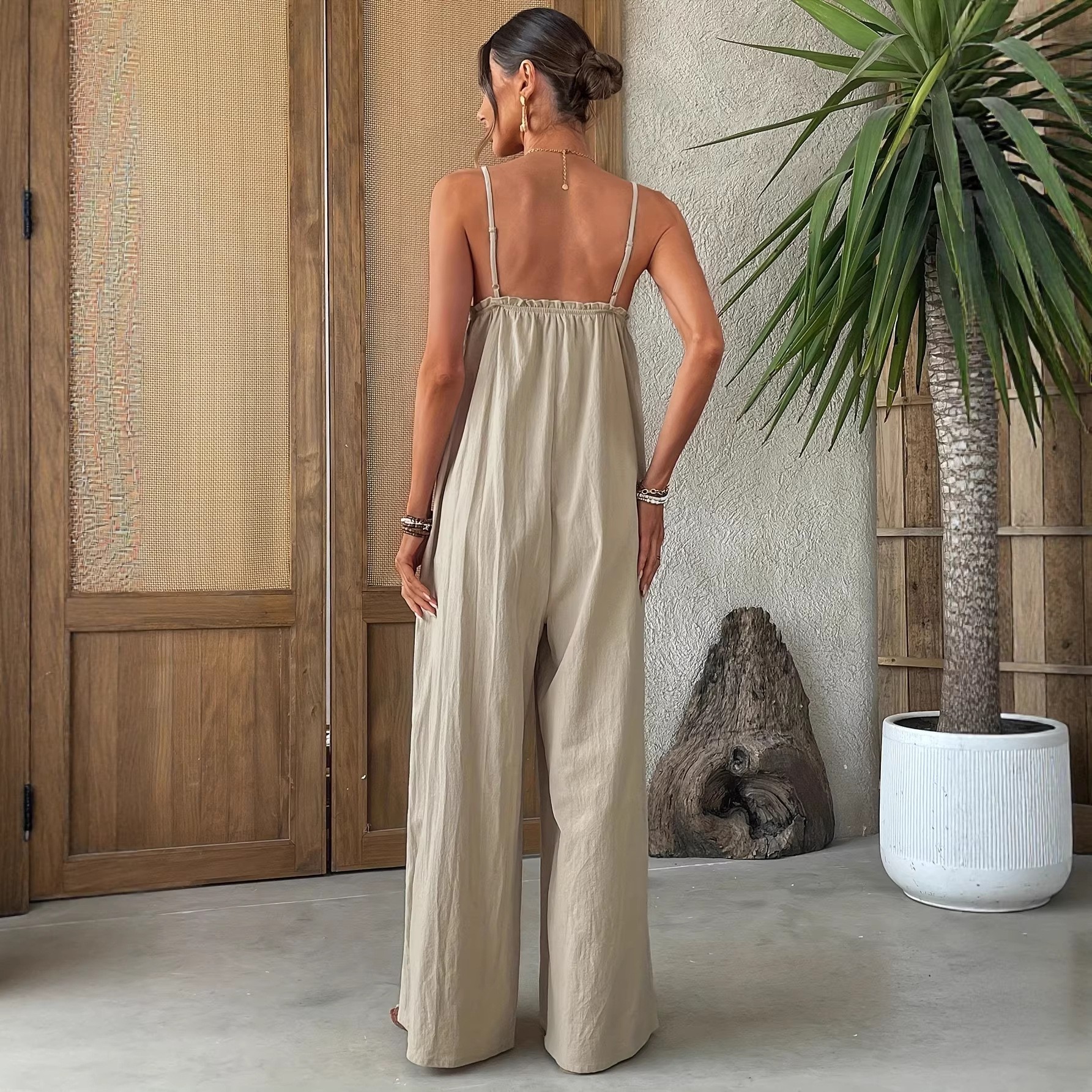 Летний женский комбинезон без  – обзор и цена Jumpsuit Linen Relaxed