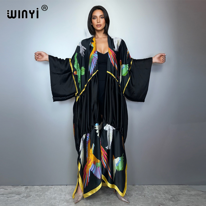 WINYI кимоно в стиле бохо макс – обзор и цена Cover Up Kaftan