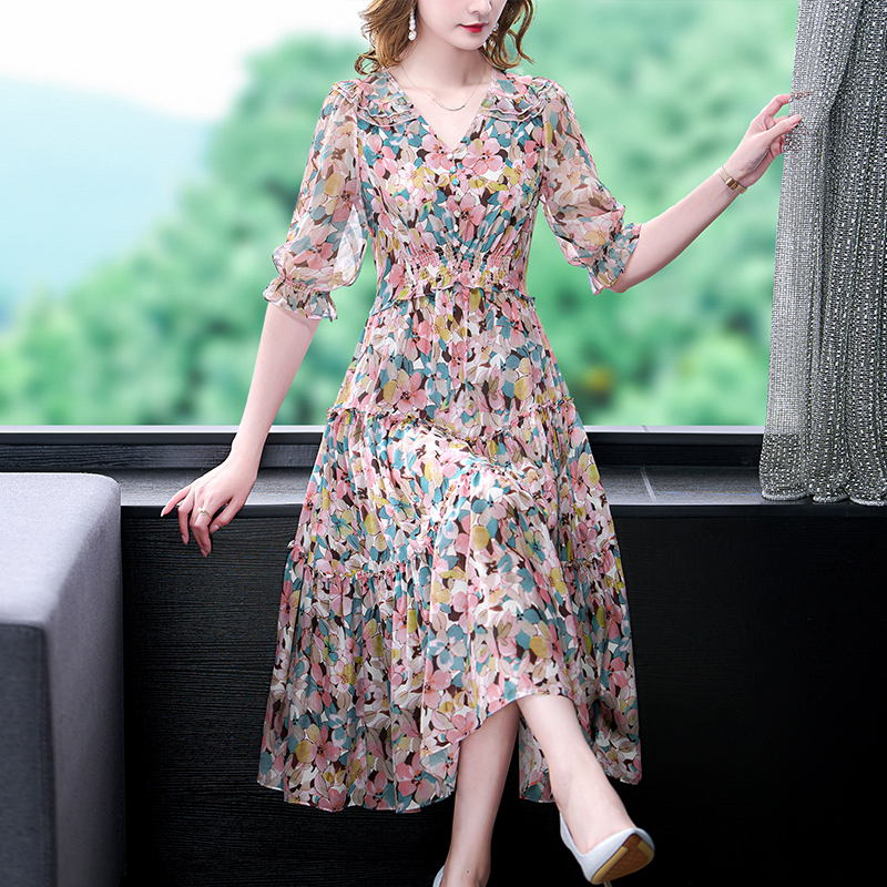 Женское платье миди из натурал – обзор и цена Midi Skirt Floral