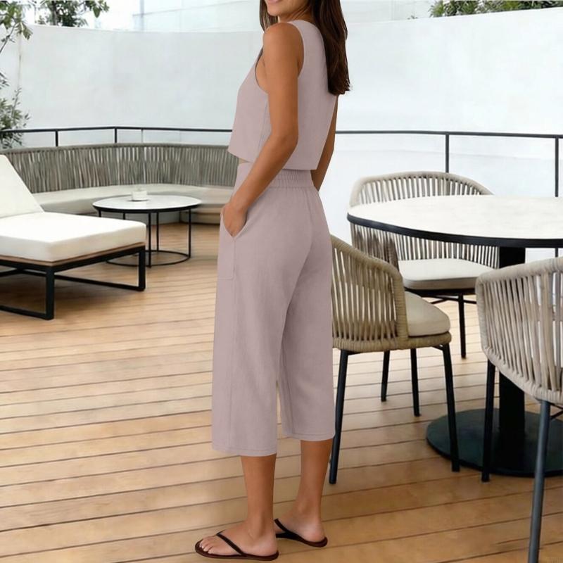 77HE Женский комплект из 2 пре – обзор и цена Linen Pant Wide