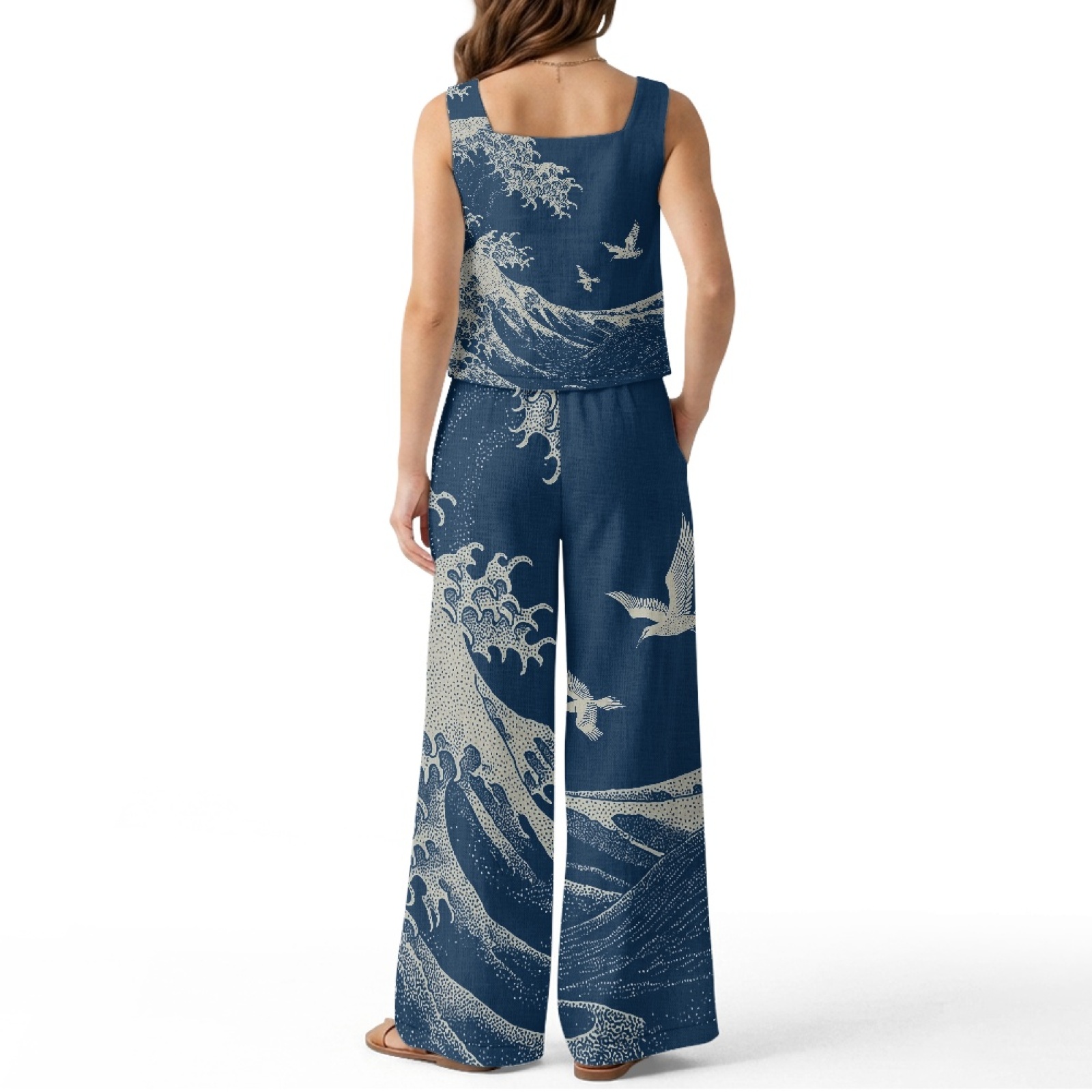INSTANTARTS Женский льняной ко – обзор и цена Linen Pant Wide