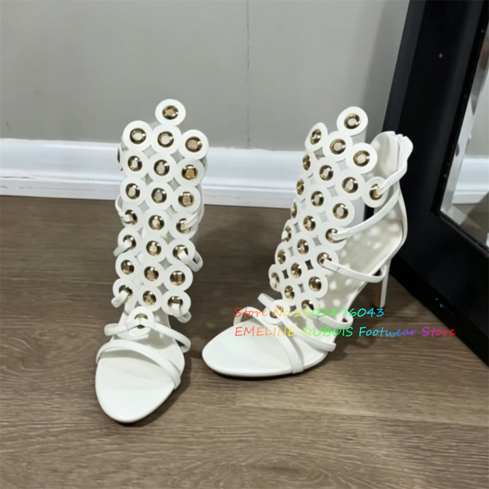 Золотые металлические босоножк – обзор и цена Sandal Strappy Heeled