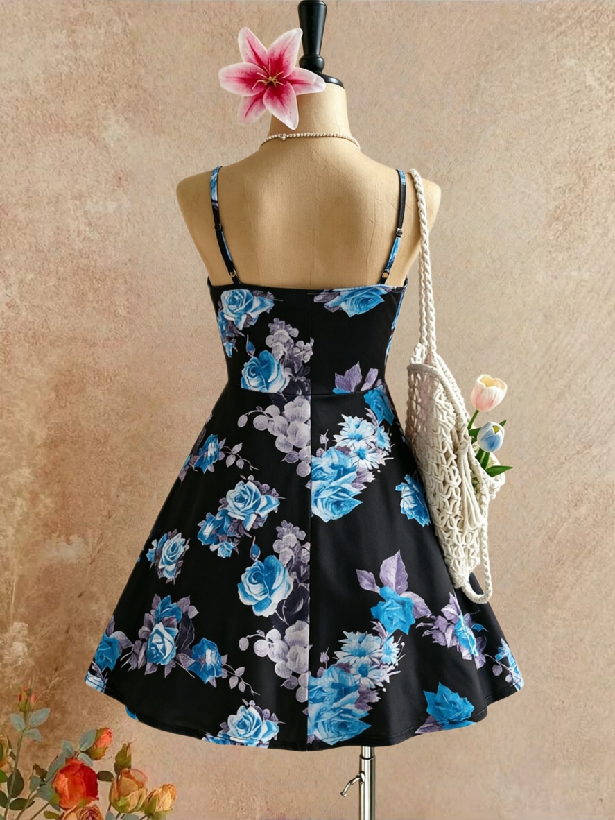 Женское мини-платье больших ра – обзор и цена Romper Floral Print