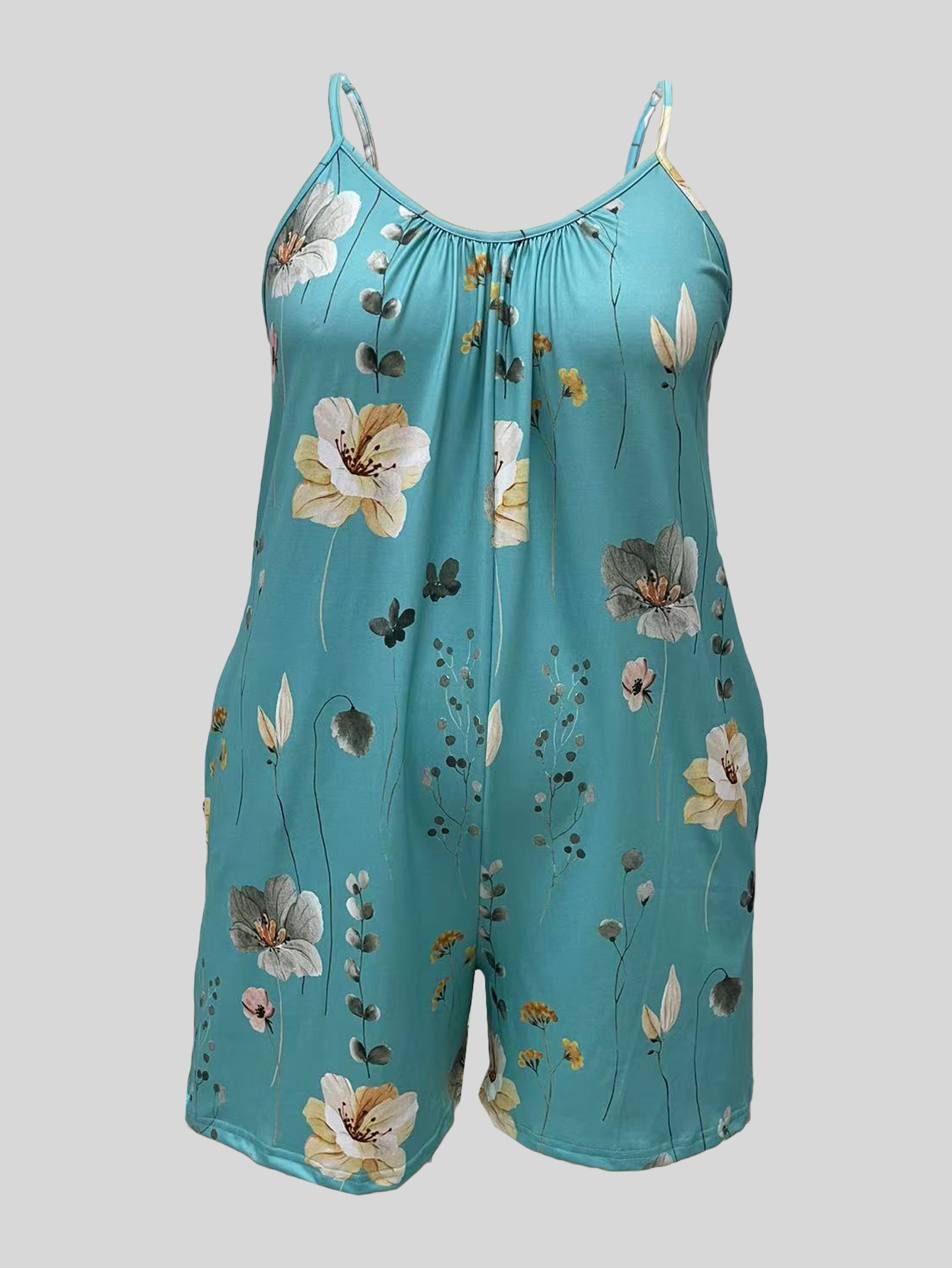 Комбинезон на бретельках с при – обзор и цена Romper Floral Print