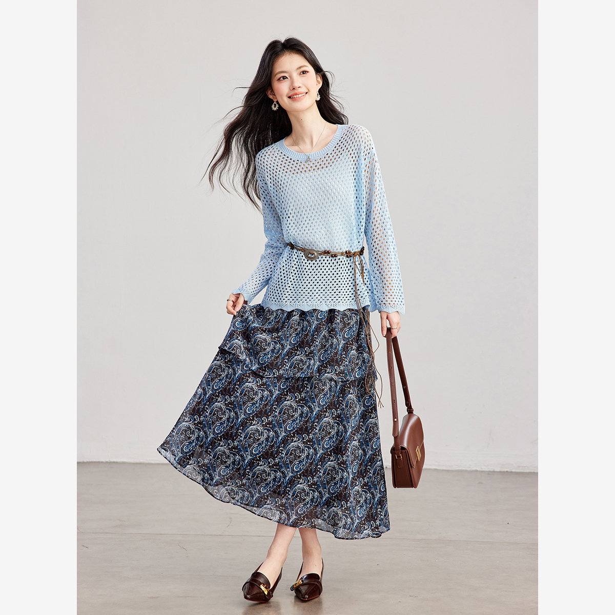 Женский комплект VIMLY из двух – обзор и цена Midi Skirt Floral