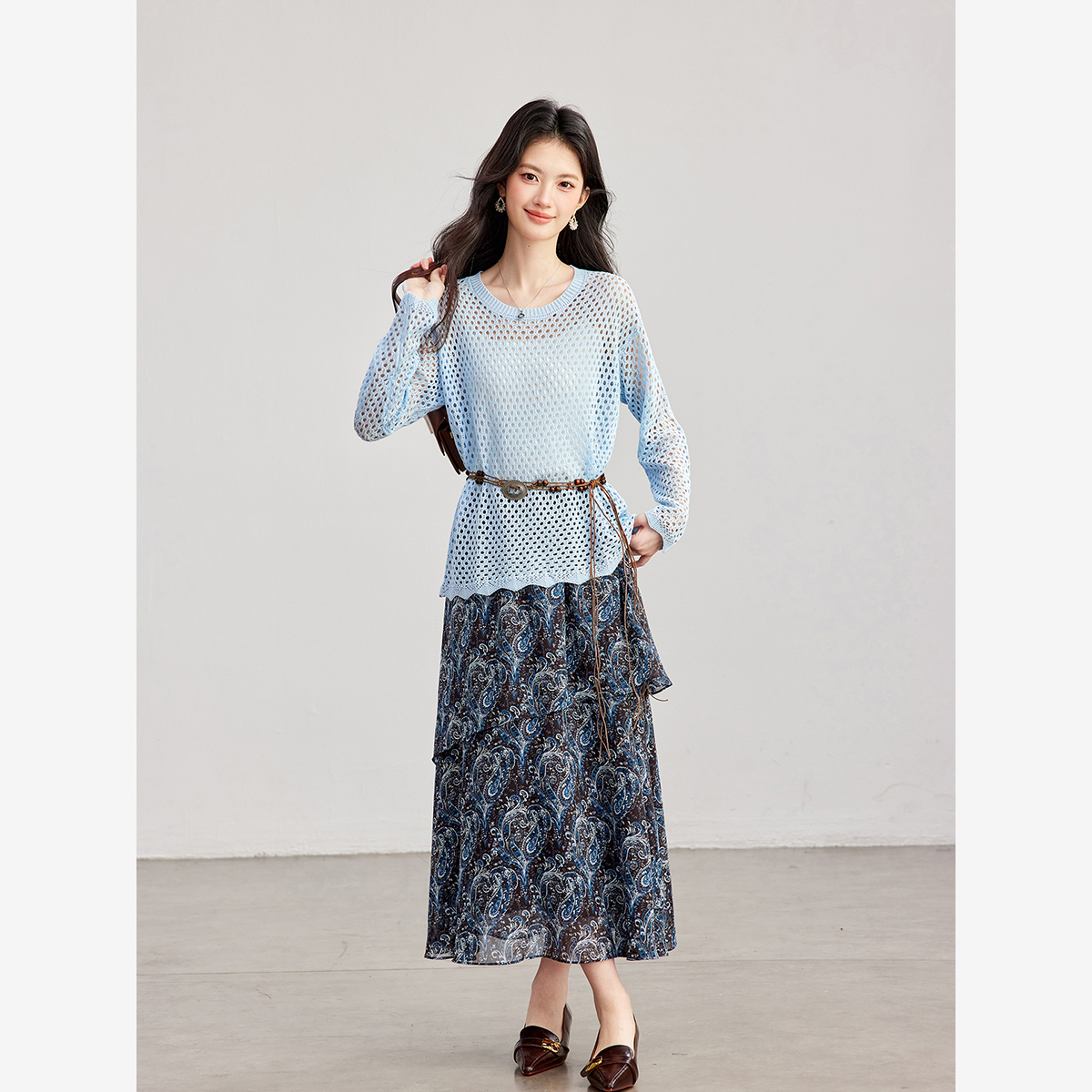Женский комплект VIMLY из двух – обзор и цена Midi Skirt Floral