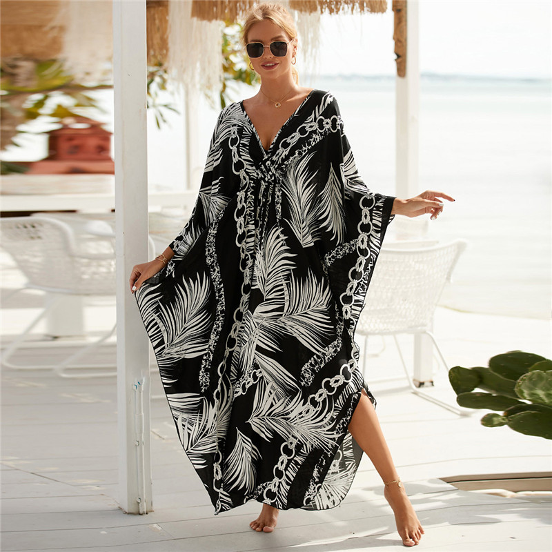 Женский кафтан с животным прин – обзор и цена Cover Up Kaftan
