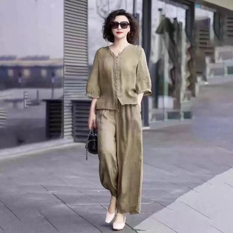 Женский комплект из двух предм – обзор и цена Linen Pant Wide