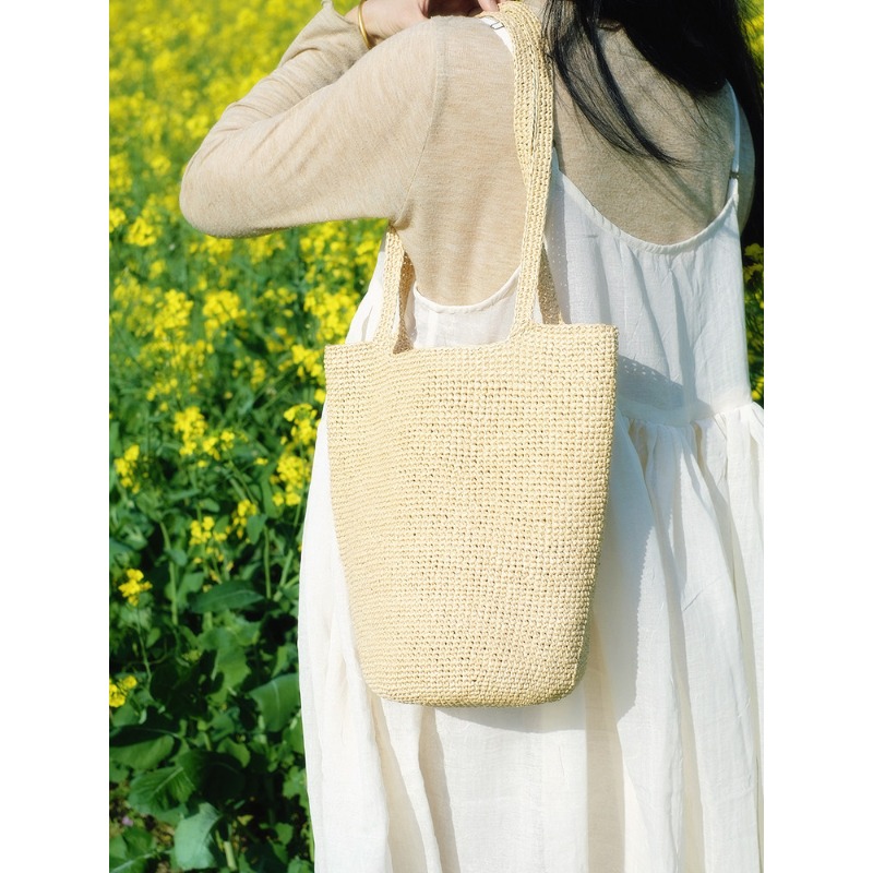 Пряжа рафия 330 г для вязания  – обзор и цена Crochet Bag Raffia