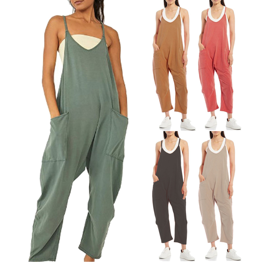 Свободный летний комбинезон с  – обзор и цена Jumpsuit Linen Relaxed