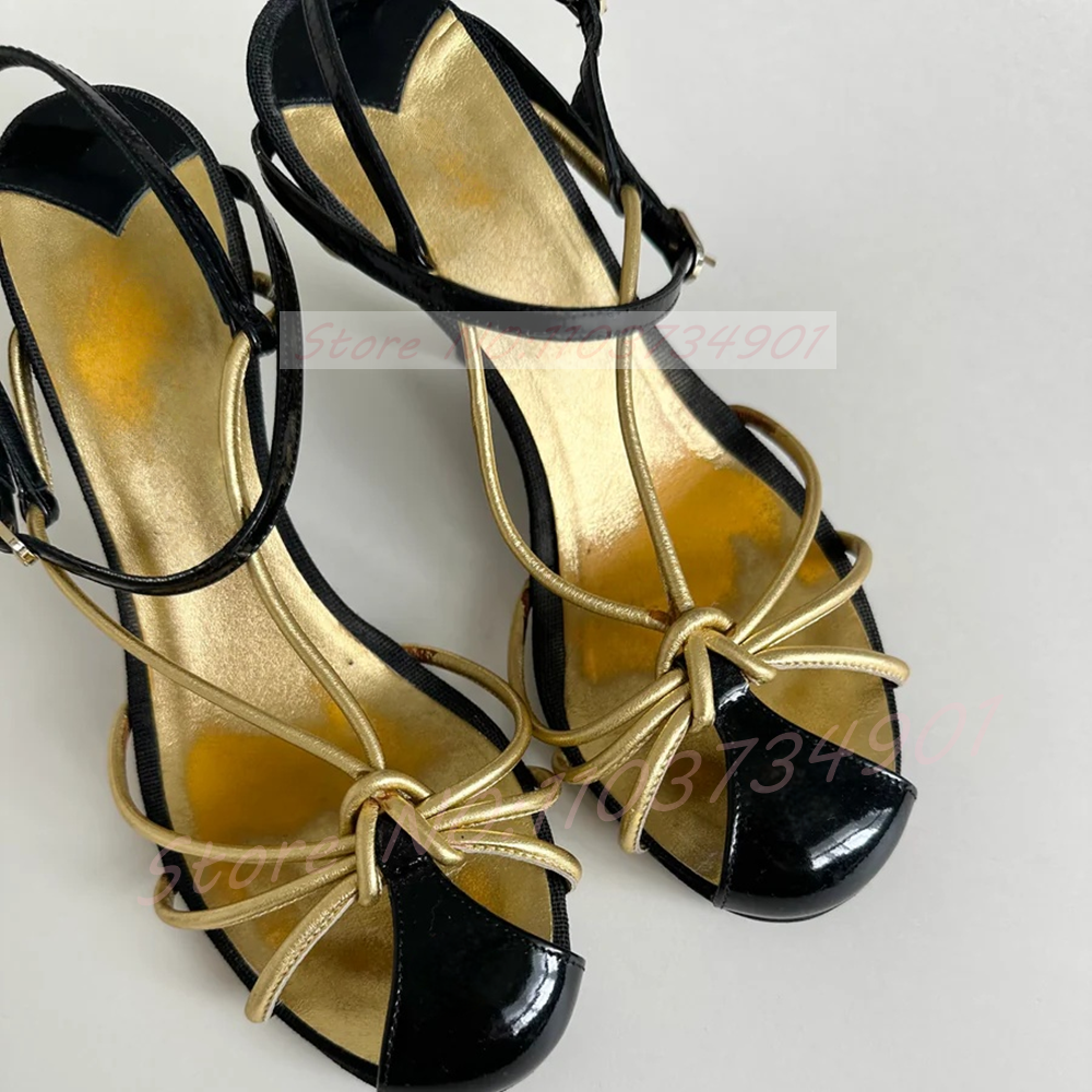 Женские сексуальные черные лак – обзор и цена Sandal Strappy Heeled
