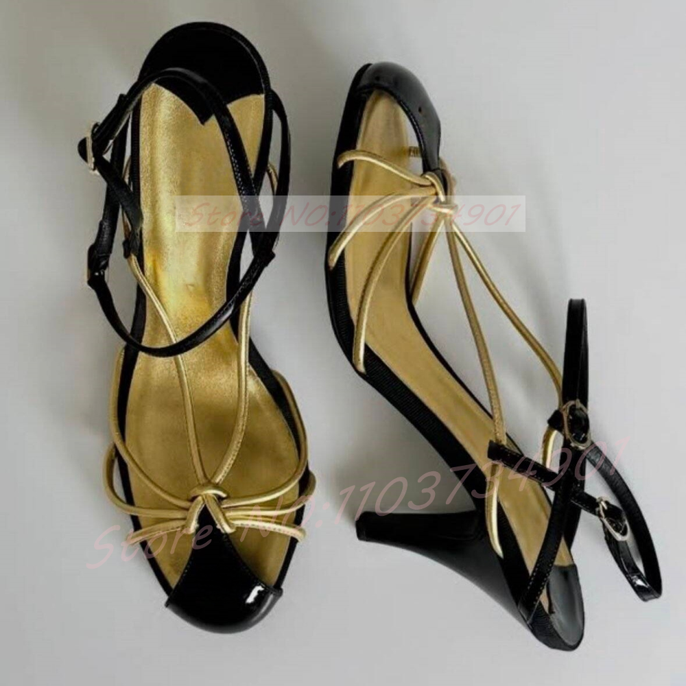 Женские сексуальные черные лак – обзор и цена Sandal Strappy Heeled