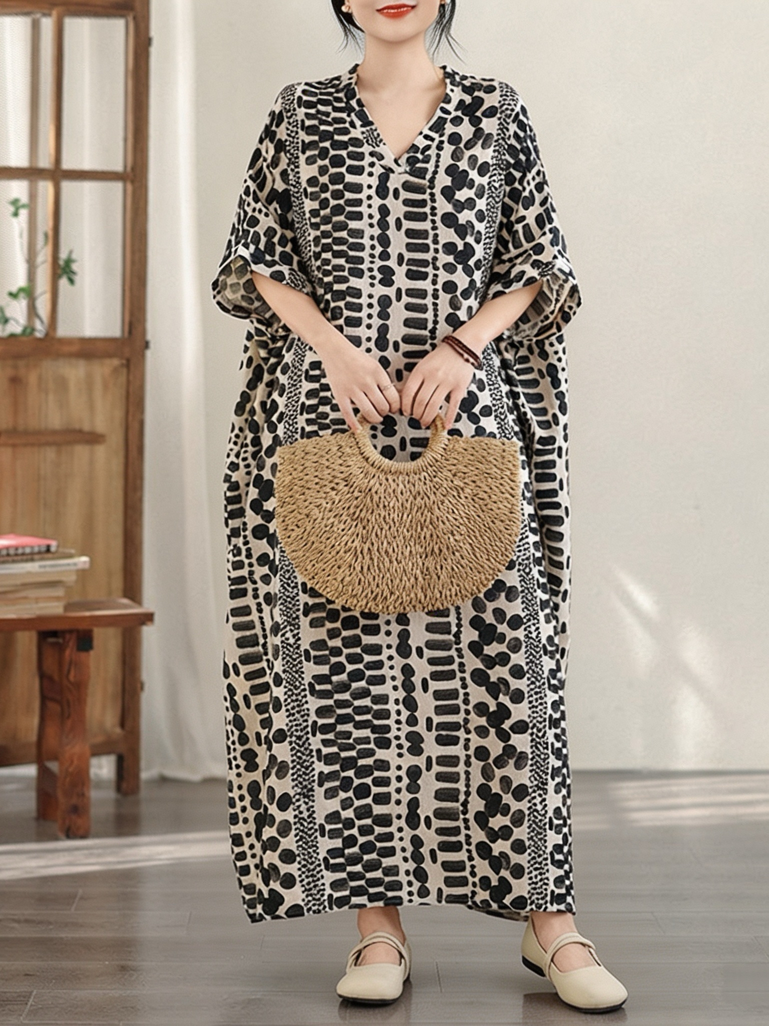 Летнее женское платье в цветоч – обзор и цена Linen Dress Wrap