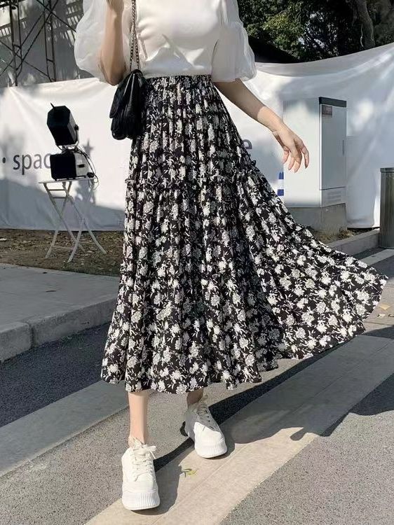 Юбка миди А-силуэта с цветочны – обзор и цена Midi Skirt Floral